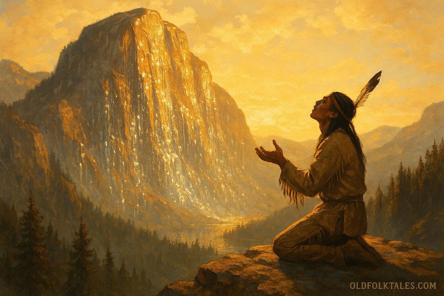 The Mountain Who Wept Stone – Nlaka’pamux Legend of Love and Grief