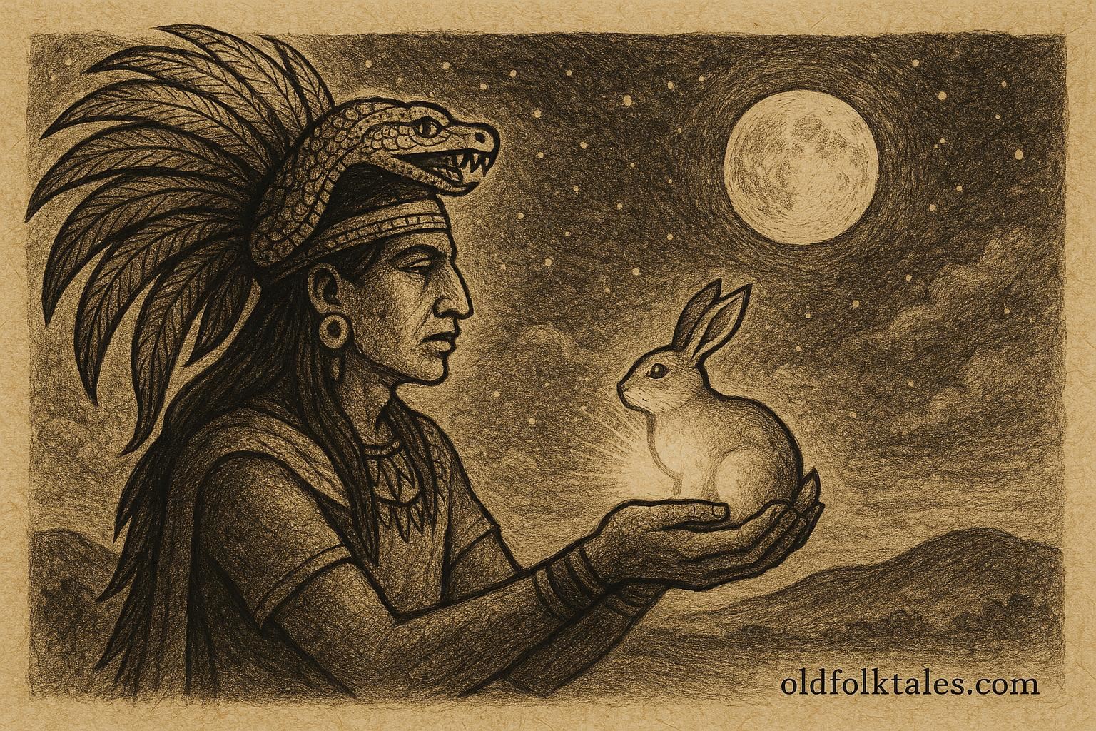 The Rabbit in the Moon: Aztec Folktale
