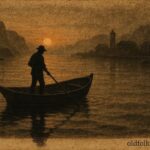 A fisherman losing his shadow to the sea, Newfoundland folklore.