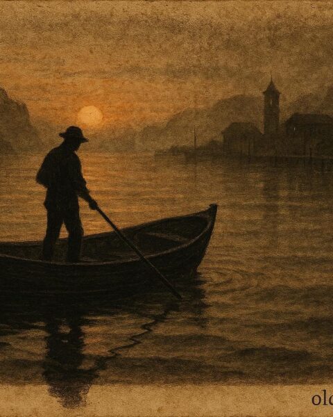 A fisherman losing his shadow to the sea, Newfoundland folklore.