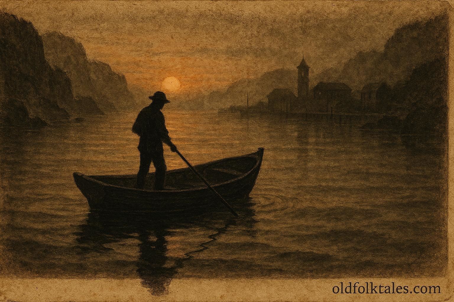 A fisherman losing his shadow to the sea, Newfoundland folklore.