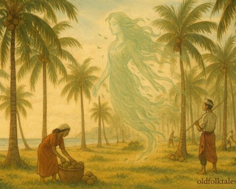 A coconut grove guarded by a spirit in Taíno Caribbean folklore.