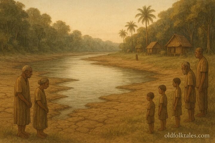 A silent river returning to life, Kayapó Indigenous folktale from Brazil.