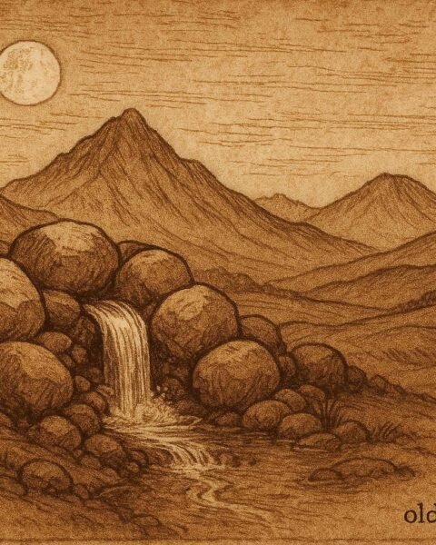 A sacred Andean spring that disappears at night to teach restraint