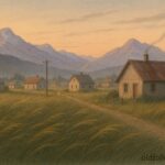 A quiet village touched by a whispering wind, Mapuche folklore from Patagonia.