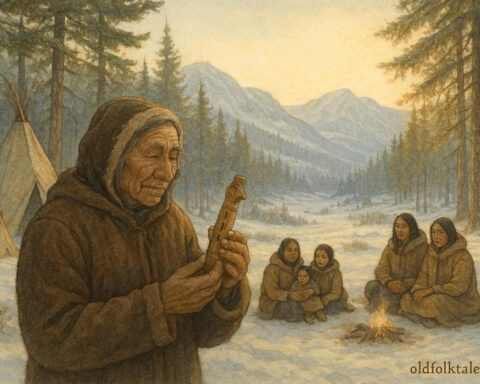 Dene sacred whistle used to calm villagers, teaching patience and listening, Northwest Territories, Canada